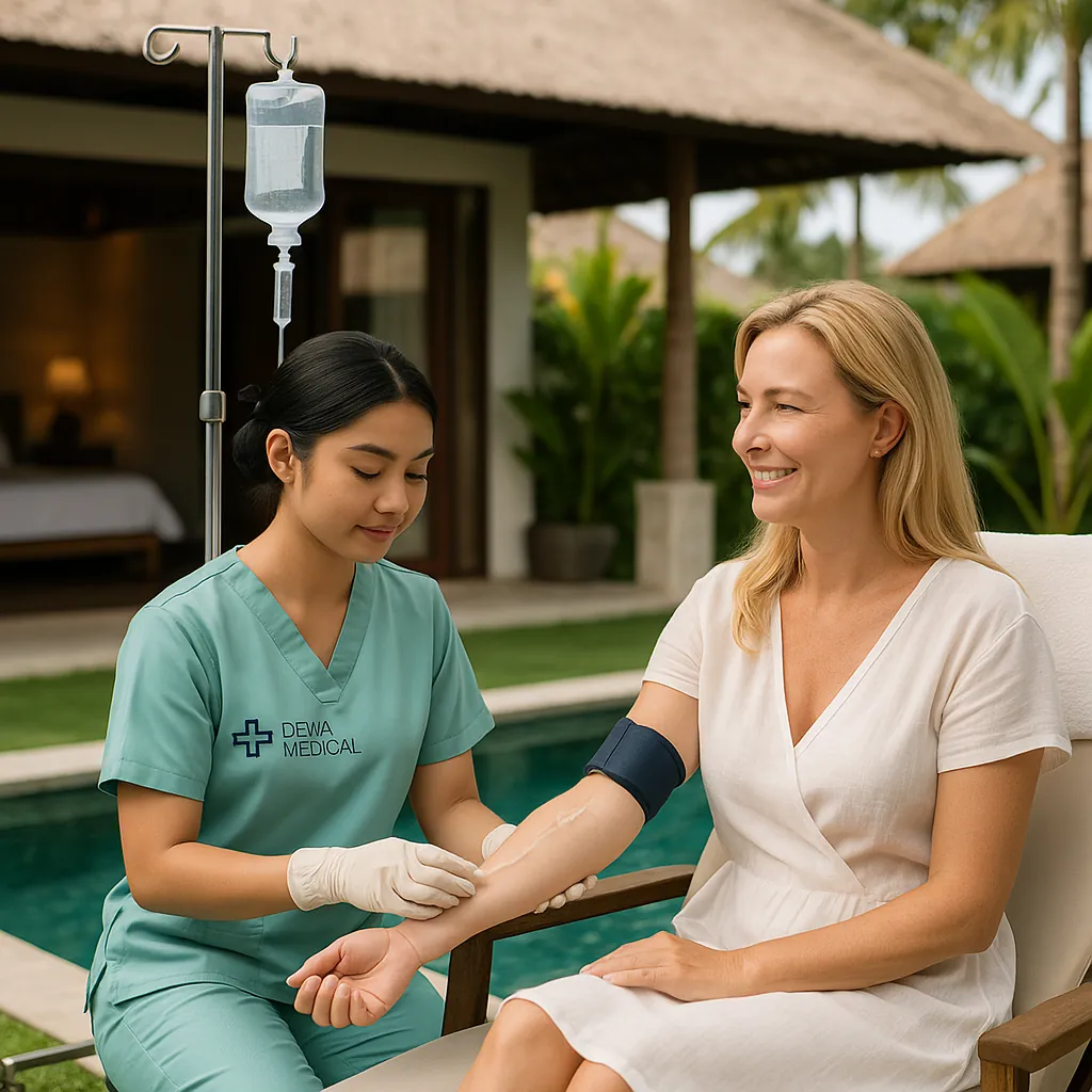 IV Drip Bali at villa in Canggu by Dewa Medical